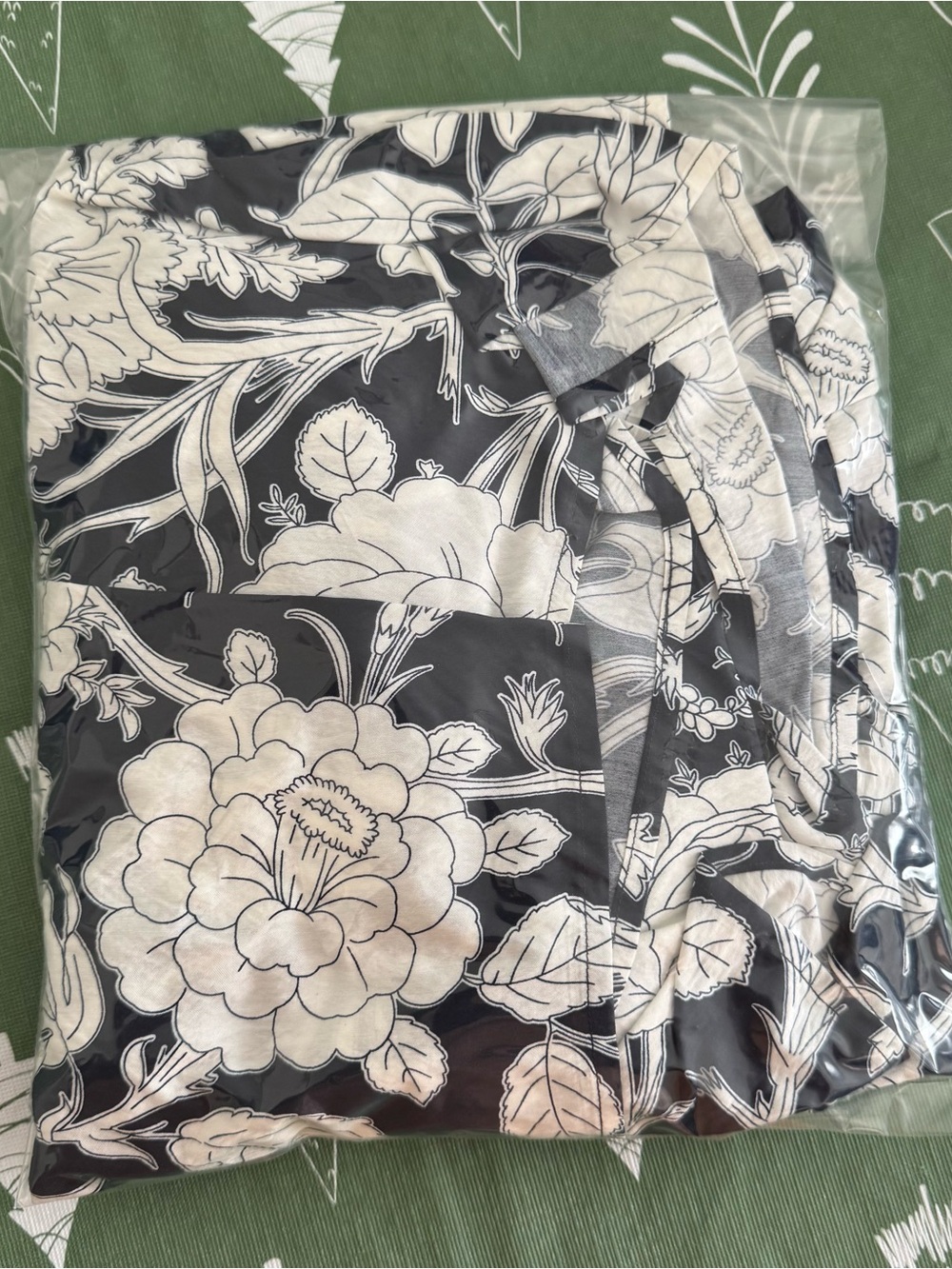 Time and Tru Peasant Mini Dress 2XL XXL Floral Navy Blue Lace Long Sleeve Boho - Picture 7 of 7